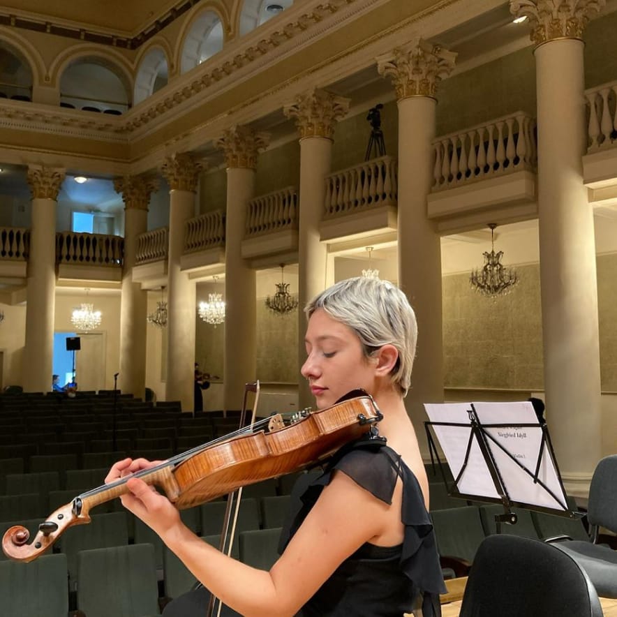 Mariam Makalatia performing Schubert at the Tbilisi Conservatoire Grand Hall